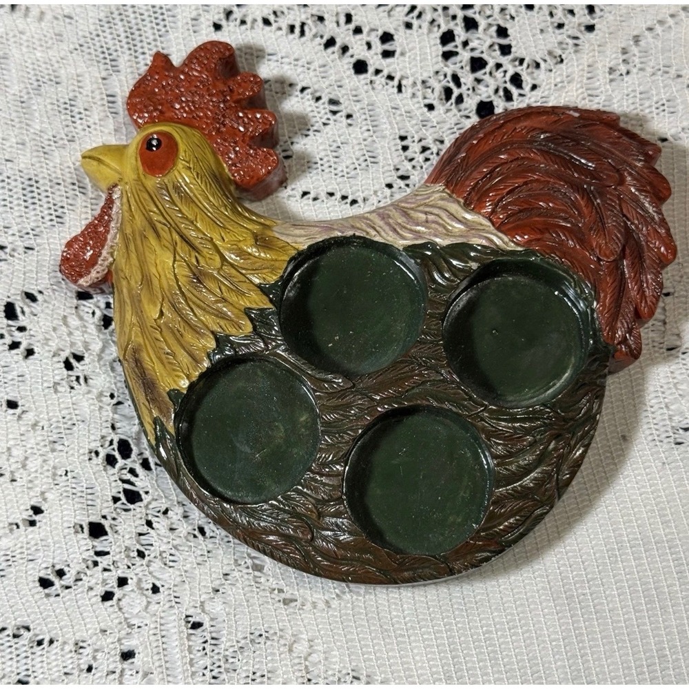 RAC Designs Rooster Votive Candle Holder Resin Farmhouse Decor Item 85221